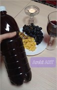 Вино домашнее. Чёрная Лидия красное полусладкое 1,5л. 2543